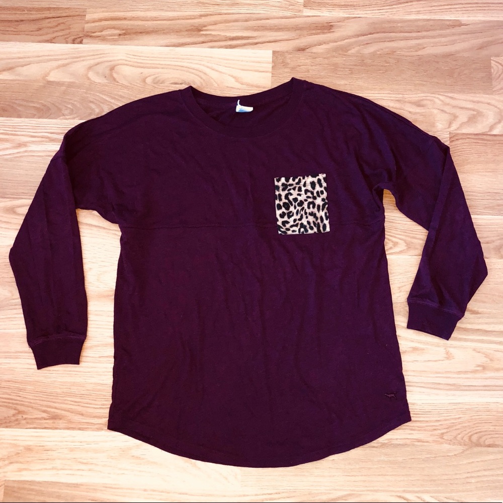 Pink VS Maroon Long Sleeve